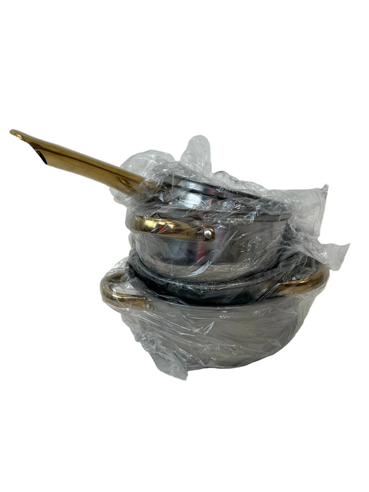 12-Piece Stainless Steel Pots And Pans Set (Unused)