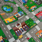 Children's Play Village Mat Town City Car Roads Rug 100cm x 165cm (Pre-loved)