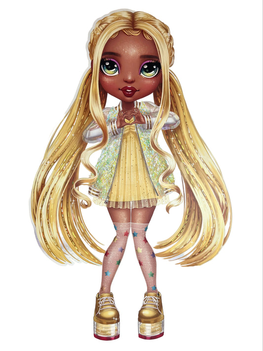 Rainbow High Sunny Madison Cardboard Cut-Out Doll (Pre-Loved)