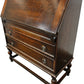 Vintage Drop Front Bureau Writing Desk with Drawers (Pre-Loved)
