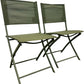 Pair of 2 Green Folding Camping Chairs Lightweight Portable (Pre-Loved)