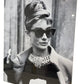 Classic Black & White Audrey Hepburn Silver Framed Photograph (Pre-Loved)