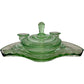 Green Glass Vanity Set with Lid (Pre-Loved)
