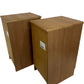 Pair of 3 Drawer Bedside Cabinets Wood Effect Metal Handles Bedroom (Pre-Loved)
