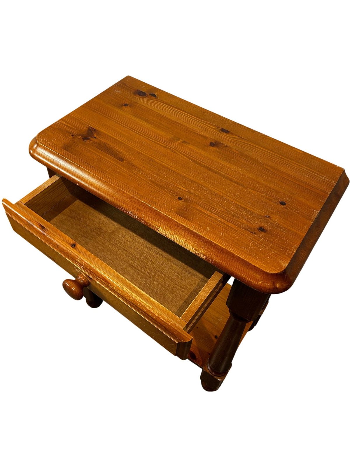 Wooden Side Table with Drawer (Pre-Loved)