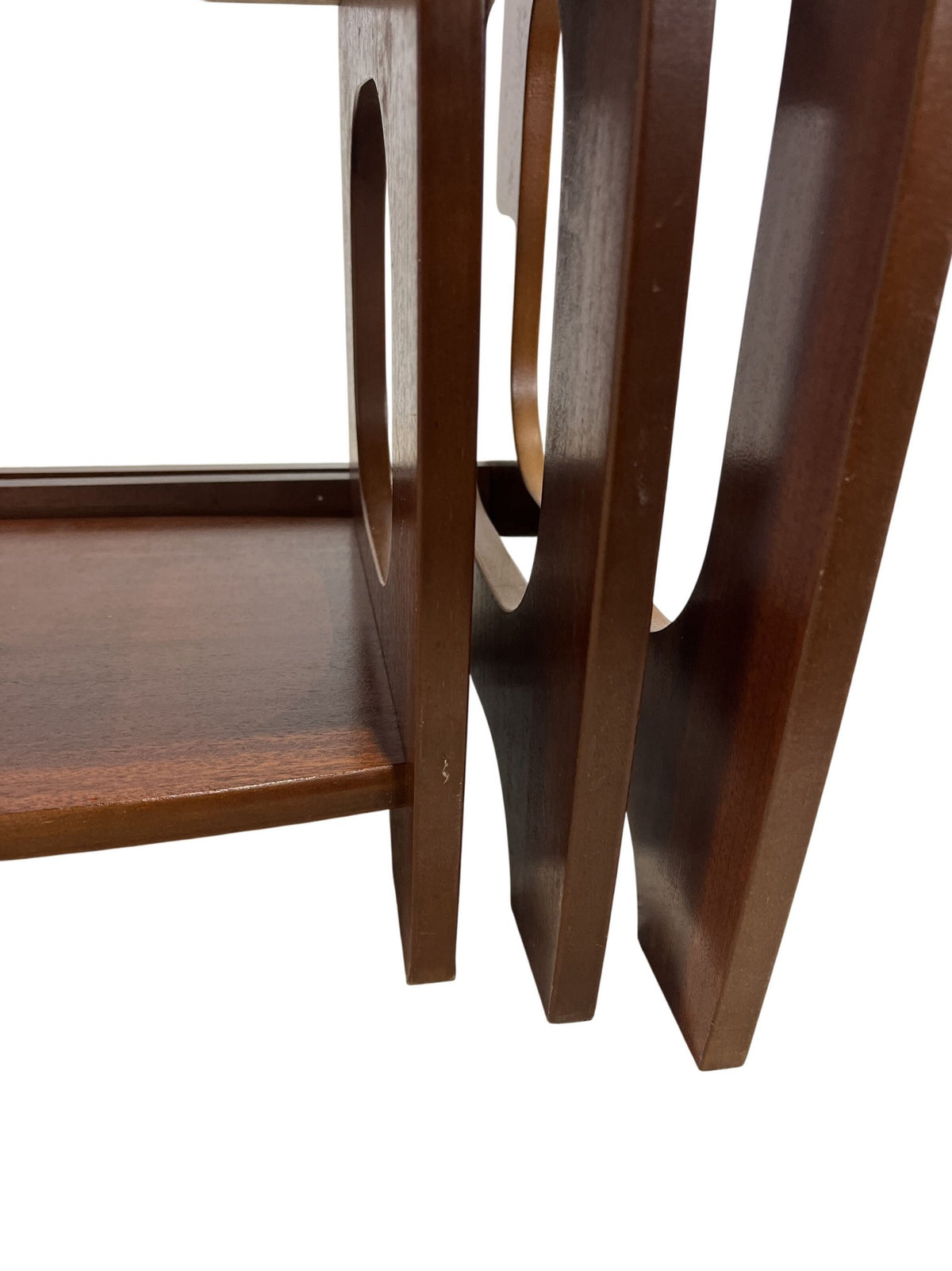Vintage Retro Mid Century Modern Style Wood Nesting Tables Set (Pre-Loved)