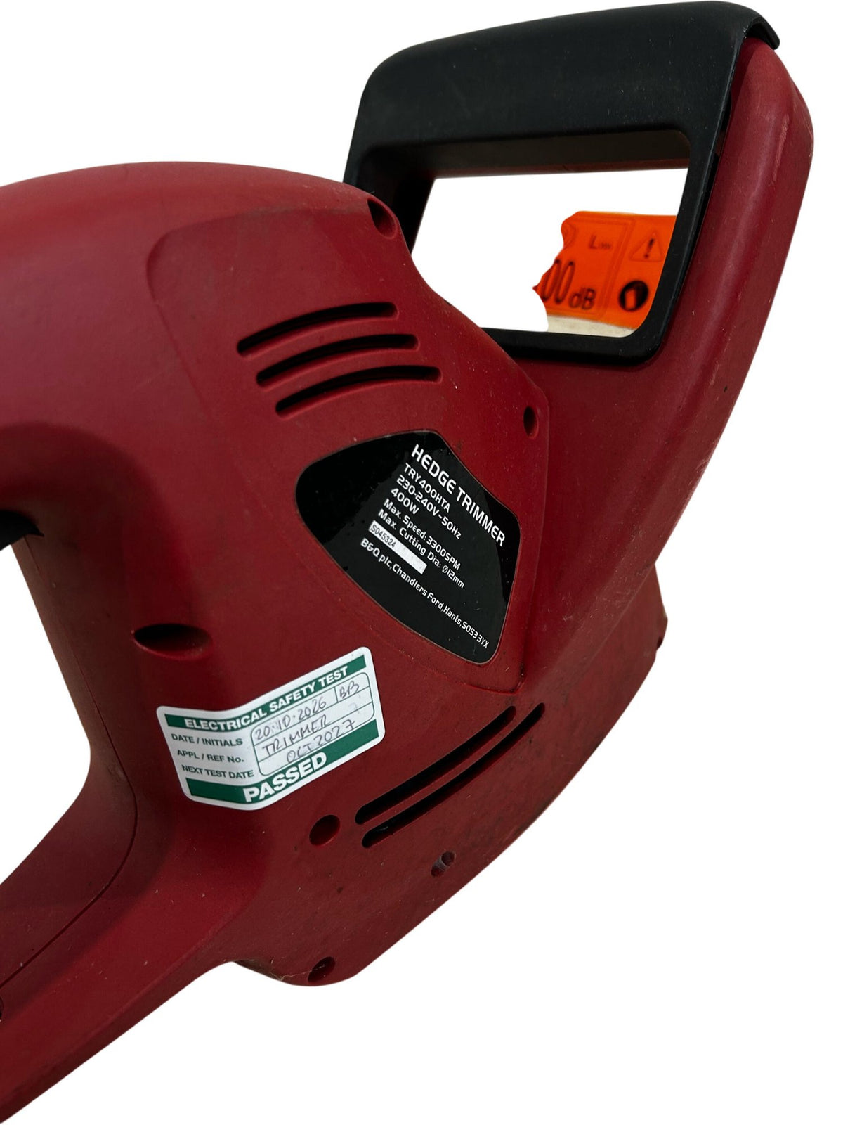 TRY-500AT 500W Corded Electric Hedge Trimmer Garden Cutter Red (Pre-Loved)