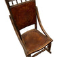 Carved Wooden Rocking Chair Floral Back Turned Legs Traditional (Pre-Loved)