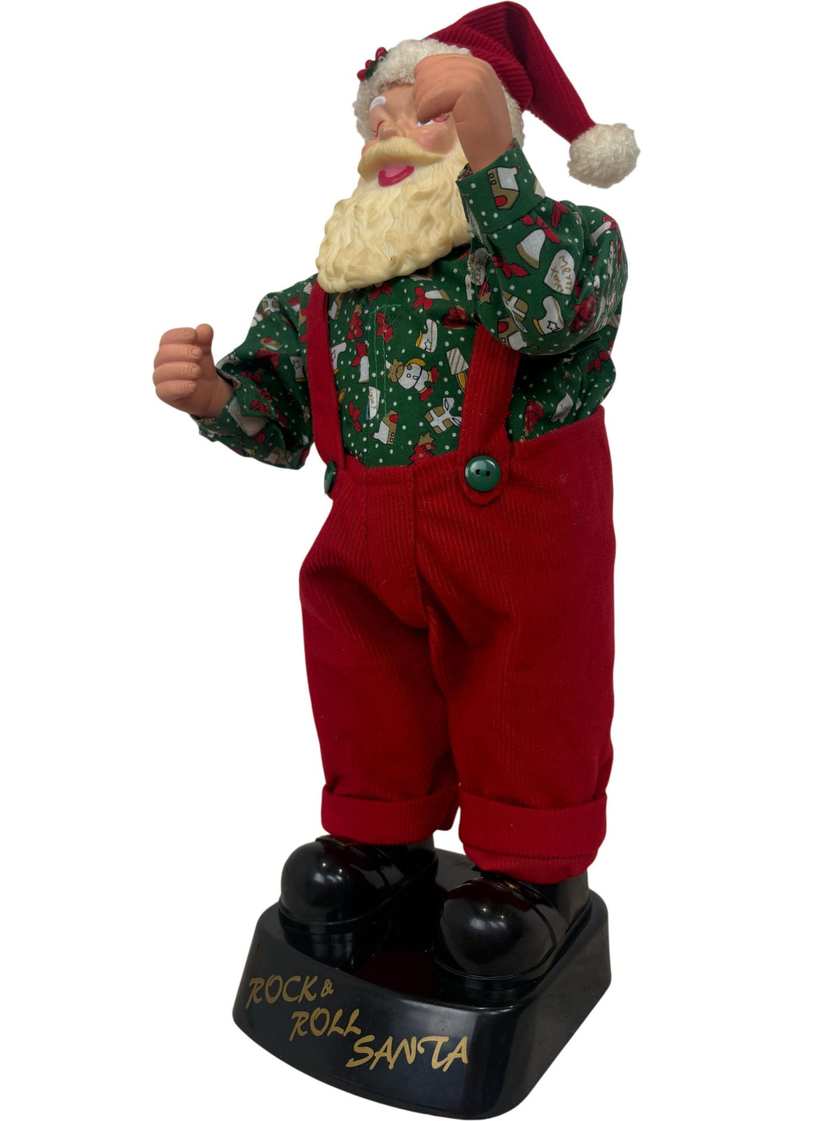 Rock & Roll Santa Christmas Decoration Battery Operated and Tested (Pre-Loved)