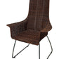 Brown Woven Modern Armchair (Pre-Loved)