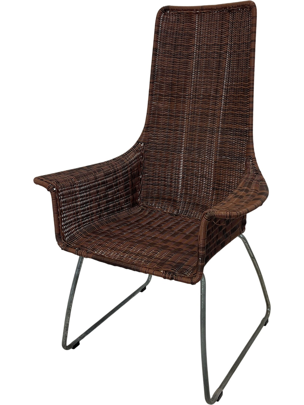 Brown Woven Modern Armchair (Pre-Loved)