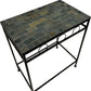 Black Metal Side Table with Mosaic Tile Top (Pre-Loved)