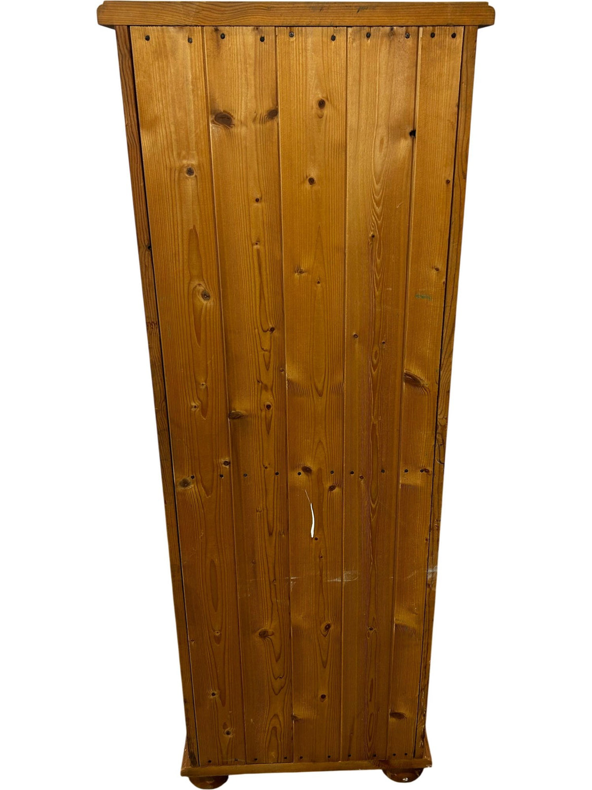 Solid Wood Pine Tallboy Chest of Drawers 4 Drawer Narrow Storage (Pre-Loved)
