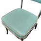 Set Of Four Retro Aqua Blue Dining Chairs (Pre-Loved)