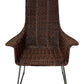 Brown Woven Modern Armchair (Pre-Loved)