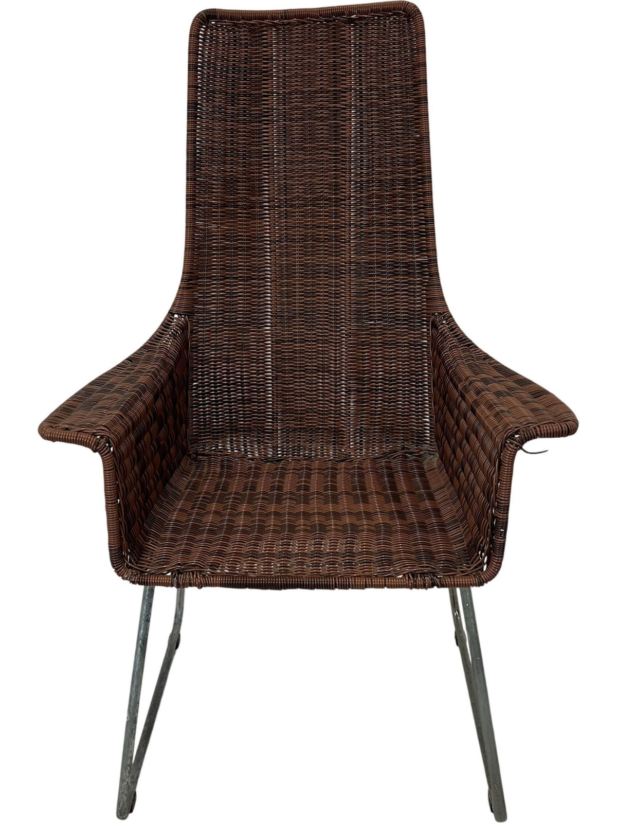 Brown Woven Modern Armchair (Pre-Loved)