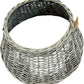 Grey Wicker Christmas Tree Skirt Collar Basket Base Cover 50cm (Pre-Loved)