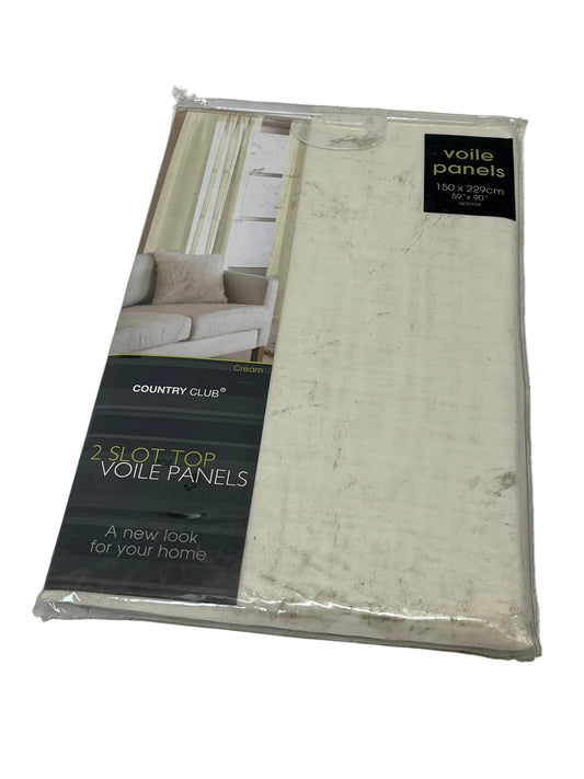 Country Club Light Green 2 Slot Top Voile Panels (New)