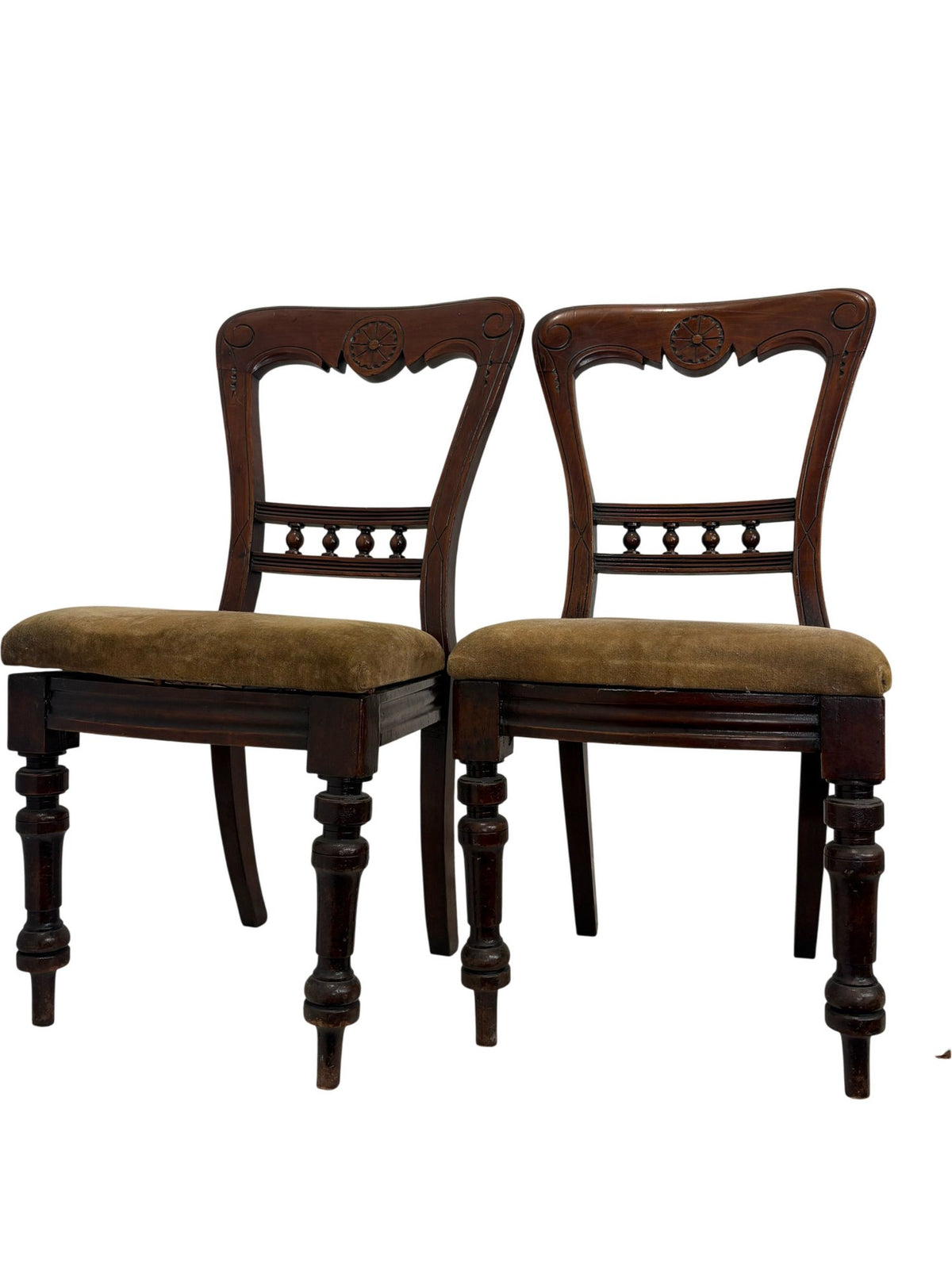 Antique Victorian Wooden Dining Chair Set of 4 (Pre-Loved)