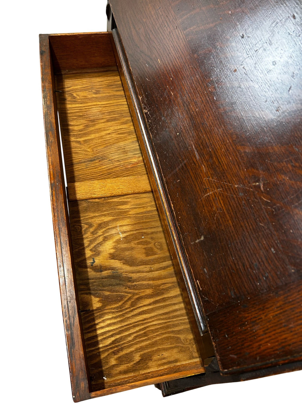 Vintage Drop Front Bureau Writing Desk with Drawers (Pre-Loved)