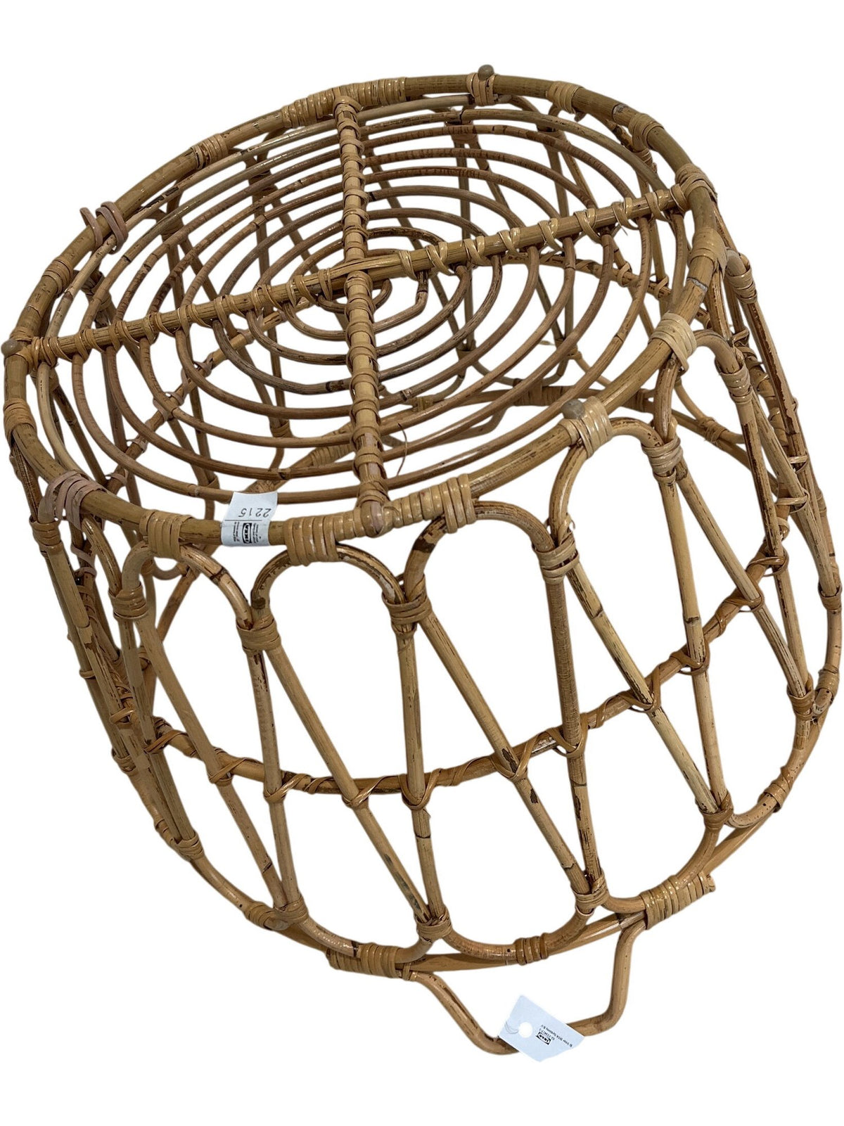 IKEA SNIDAD Basket Natural Bamboo Rattan Storage (Pre-Loved)