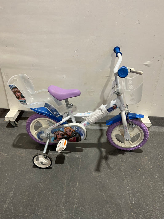Snowqueen White 12” Children’s Bike With Stabilisers (Pre-Loved)