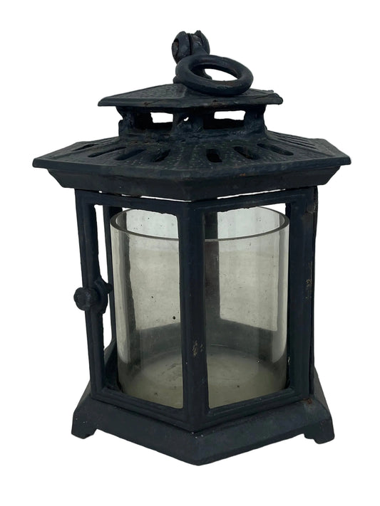 Black Metal Lantern (Pre-Loved)