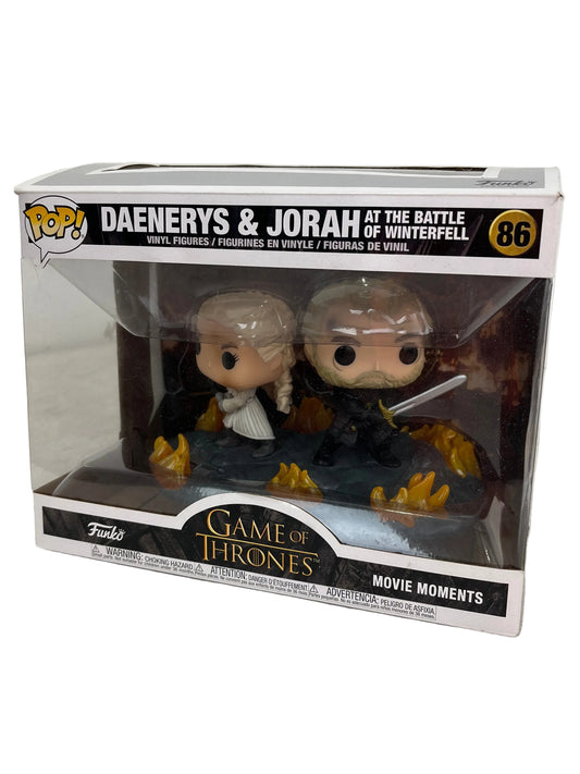 Funko POP! Game Of Thrones Daenerys And Jorah At The Battle Of Winterfell Scene 86 Figure (Pre-Loved)
