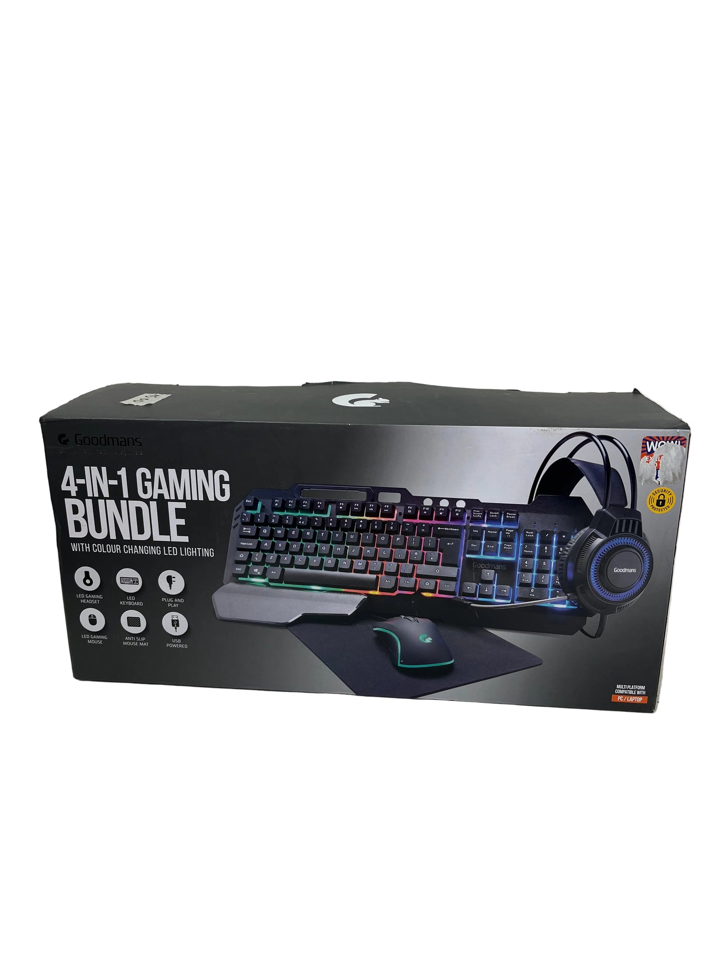 4-in-1 Gaming LED Keyboard Bundle (New)