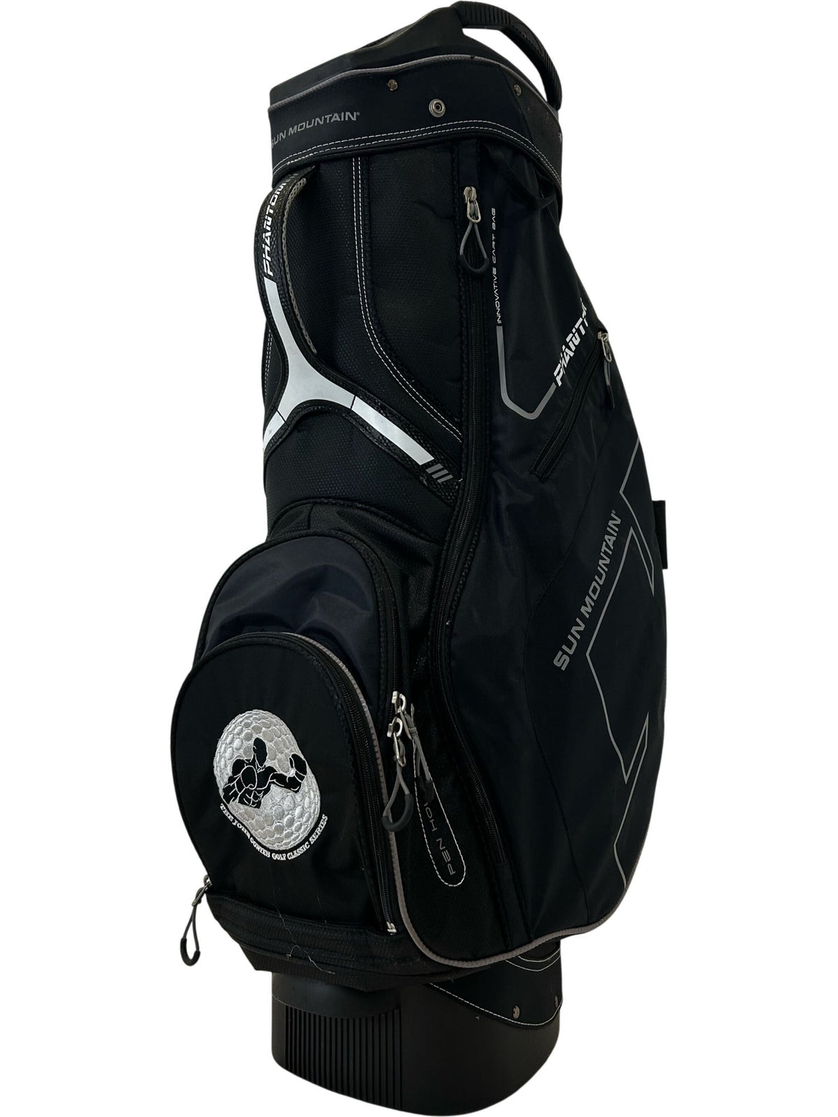Sun Mountain Phantom 14-Way Golf Cart Bag Black Trolley (Pre-Loved)