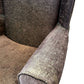Vintage Style Brown Wingback Armchair High Back Wooden Legs (Pre-Loved)