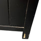 Rustic Basket Cabinet Black Wood Frame Woven Storage Drawers (Pre-Loved)