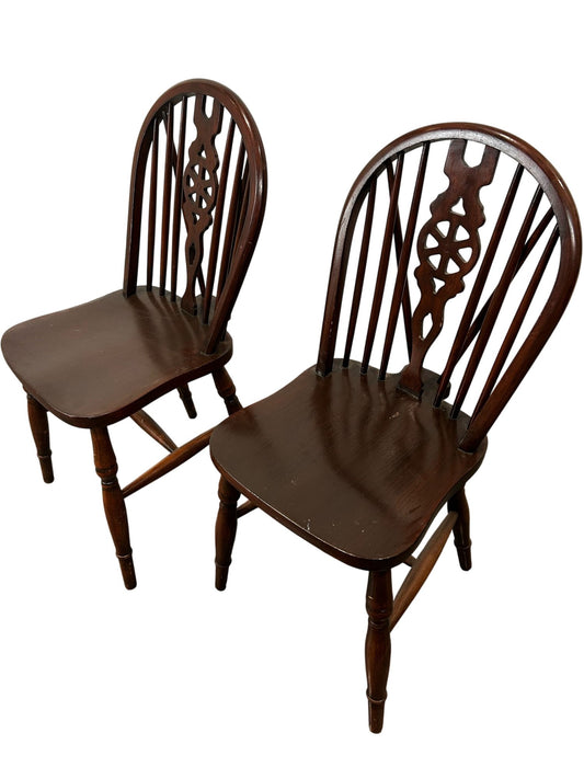 Vintage Wooden Dining Chairs Set (Pre-Loved)