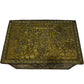 Embossed Metal Storage Box Hinged Lid Brass Tone (Pre-Loved)