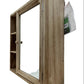 French Cane Wooden Mirror Cabinet (Pre-Loved)
