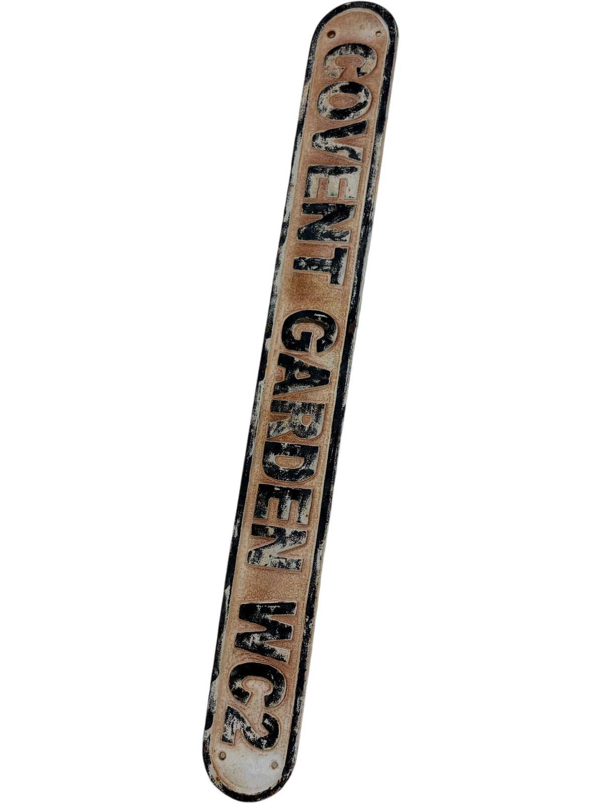Vintage Covent Garden WC2 Metal Street Sign Antique Collectible (Pre-Loved)
