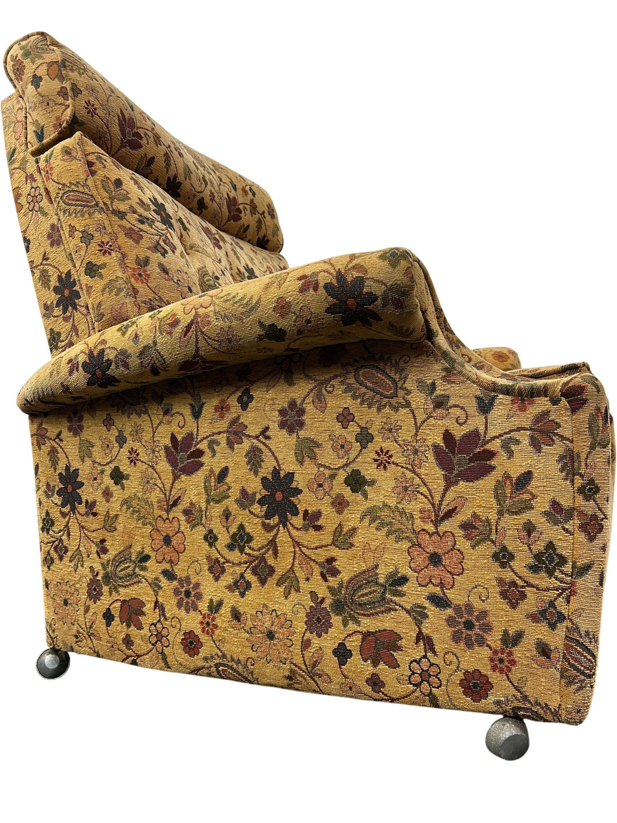 Floral Manual Recliner Armchair High Back with Footrest (Pre-Loved)