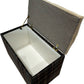 Plaid Storage Ottoman Footstool with Hinged Lid (Pre-Loved)