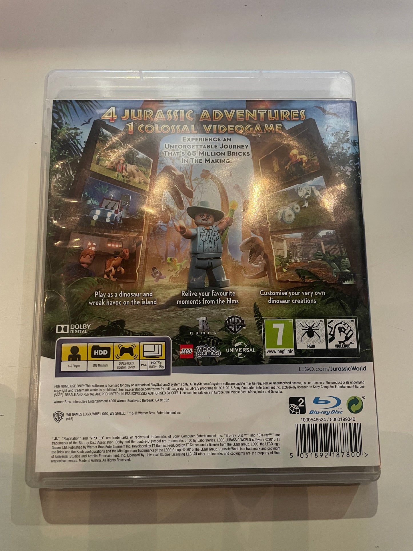 PS3 Lego Jurassic World (Pre-Loved)