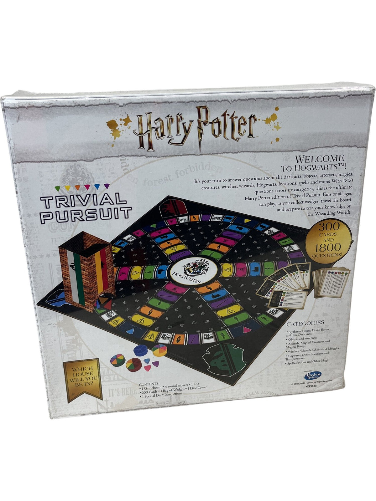 Harry Potter Trivial Pursuit Game Board Family Fun 1800 Questions (Unused)