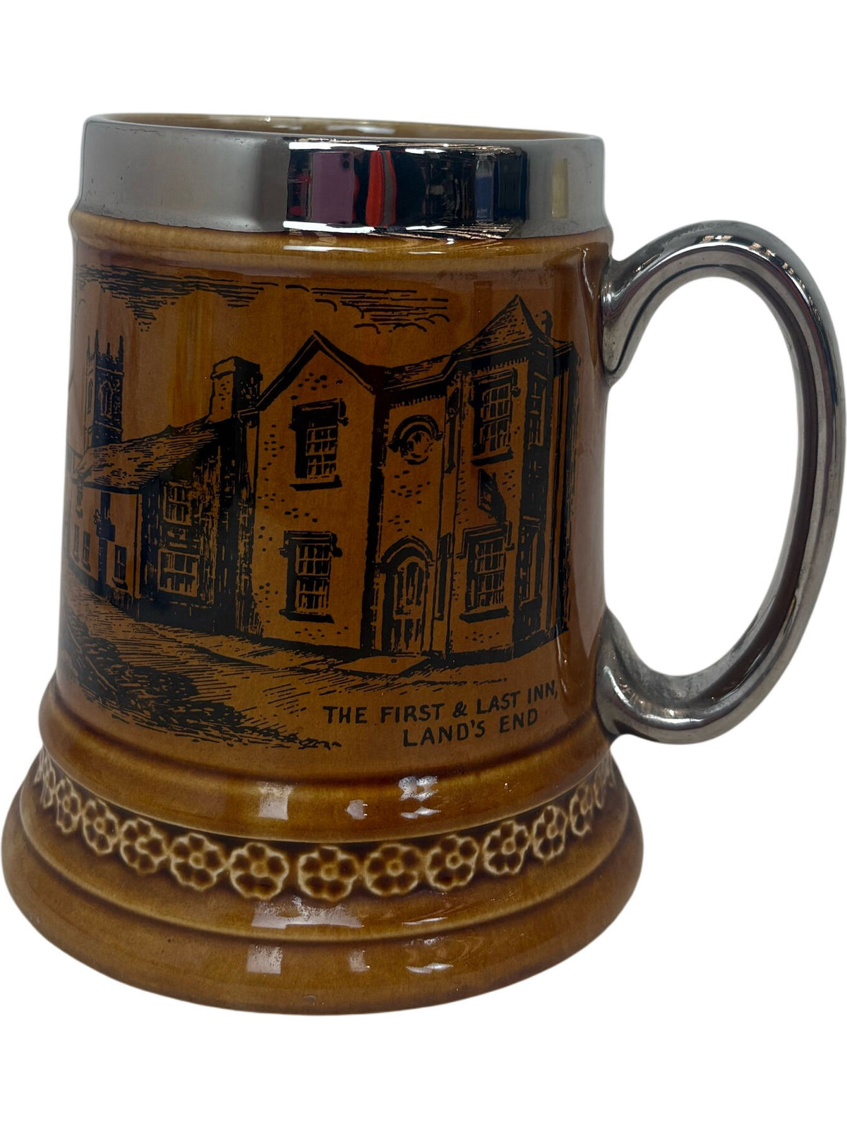 Lands End Ceramic Beer Mug First & Last Inn (Pre-Loved)