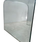 Modern Clear Bent Glass Coffee Table Curved Minimalist Design (Pre-Loved)