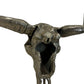 Metal Bull Skull Longhorn Wall Sculpture Western Style 70cm (Pre-Loved)