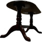Vintage Oval Coffee Table Carved Edge Pedestal Base Mahogany Style (Pre-Loved)