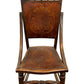 Carved Wooden Rocking Chair Floral Back Turned Legs Traditional (Pre-Loved)