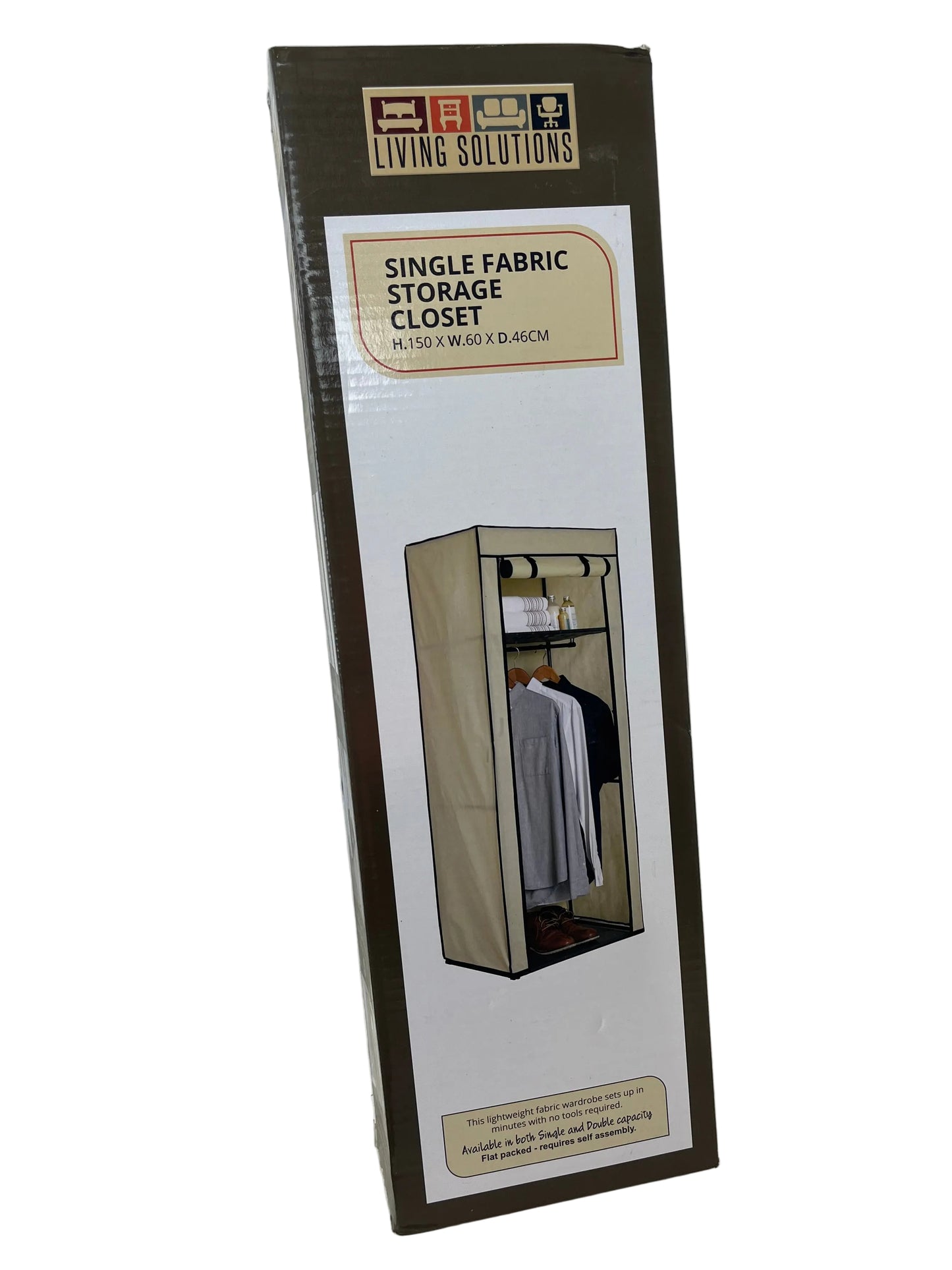 Living Solutions Singler Fabric Storage Closet (Pre-Loved)