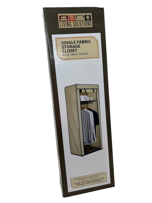 Living Solutions Singler Fabric Storage Closet (Pre-Loved)