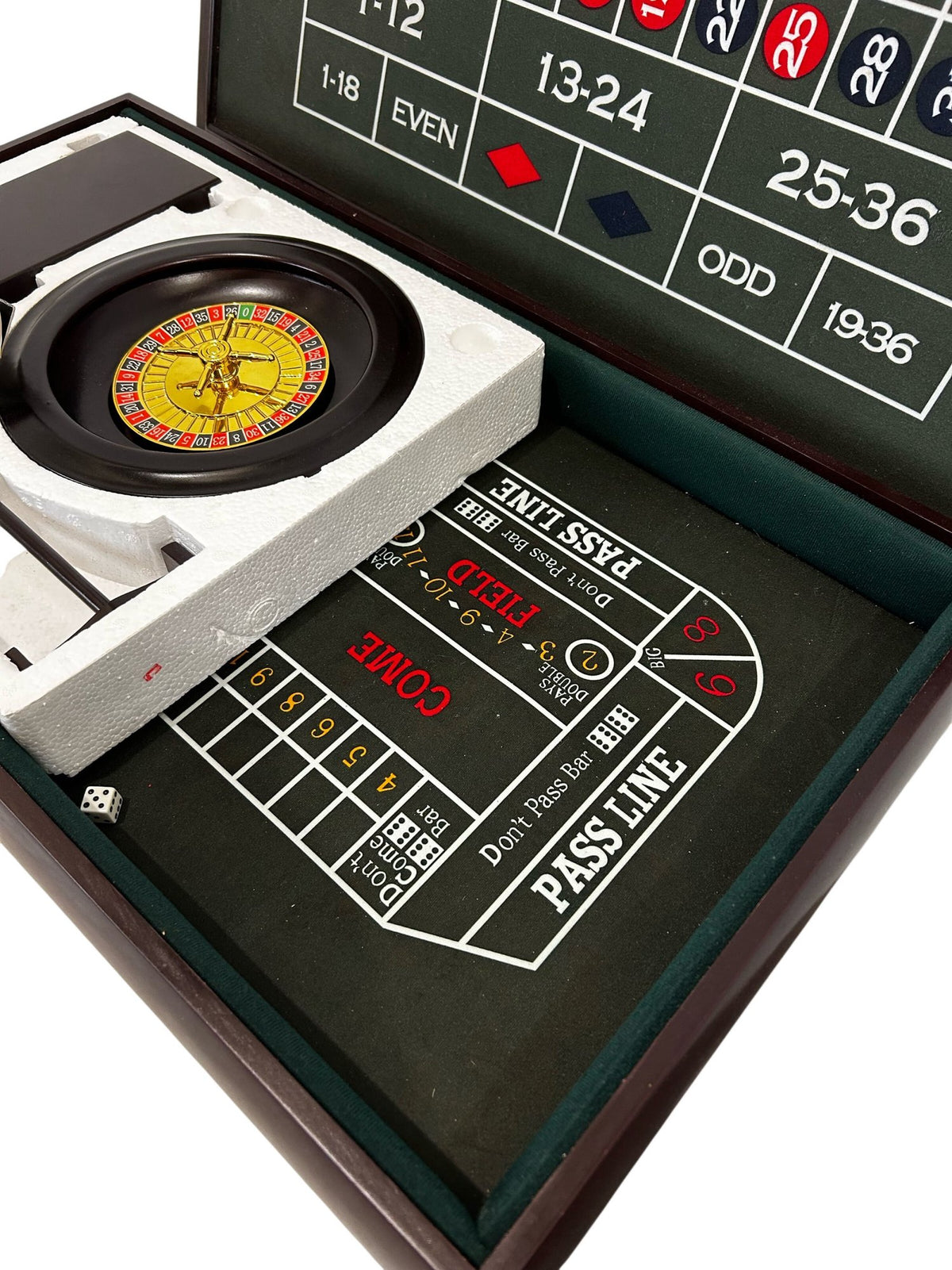 Portable Roulette Casino Table Game Set with Wheel & Accessories (Pre-Loved)