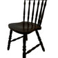 Vintage Wooden Dining Chair Turned Spindle Back Dark Wood Finish (Pre-Loved)