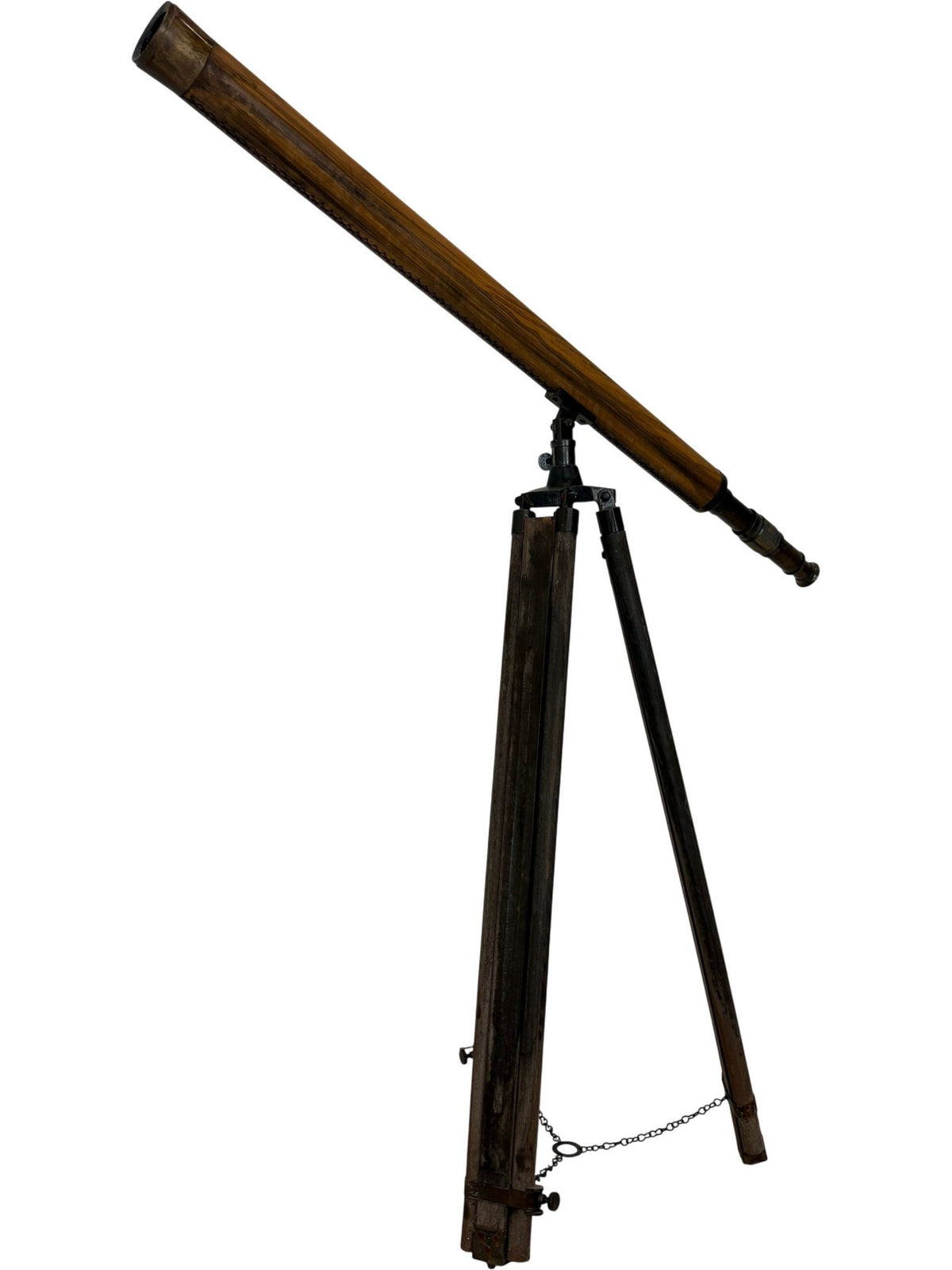 Vintage Wooden Telescope with Tripod Stand (Pre-Loved)
